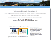 Tablet Screenshot of caiaustinevents.org